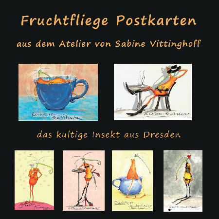 Postkarten Fruchtfliege Postkarten Fruchtfliege